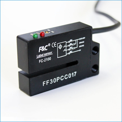 12-24VDC NPN NO.NC 4 Wires Fork Optical Label Sensor مع Potentionmeter